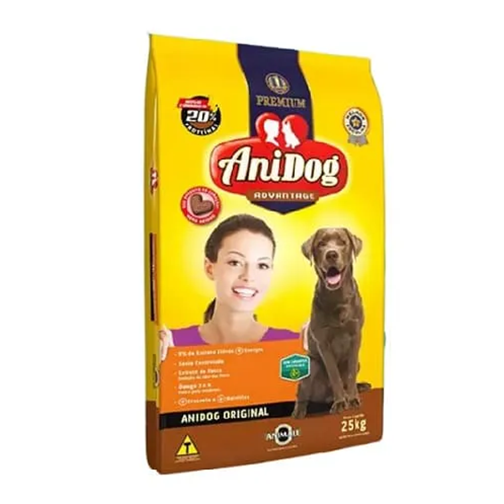 Ração Anidog Premium 20% 25kg